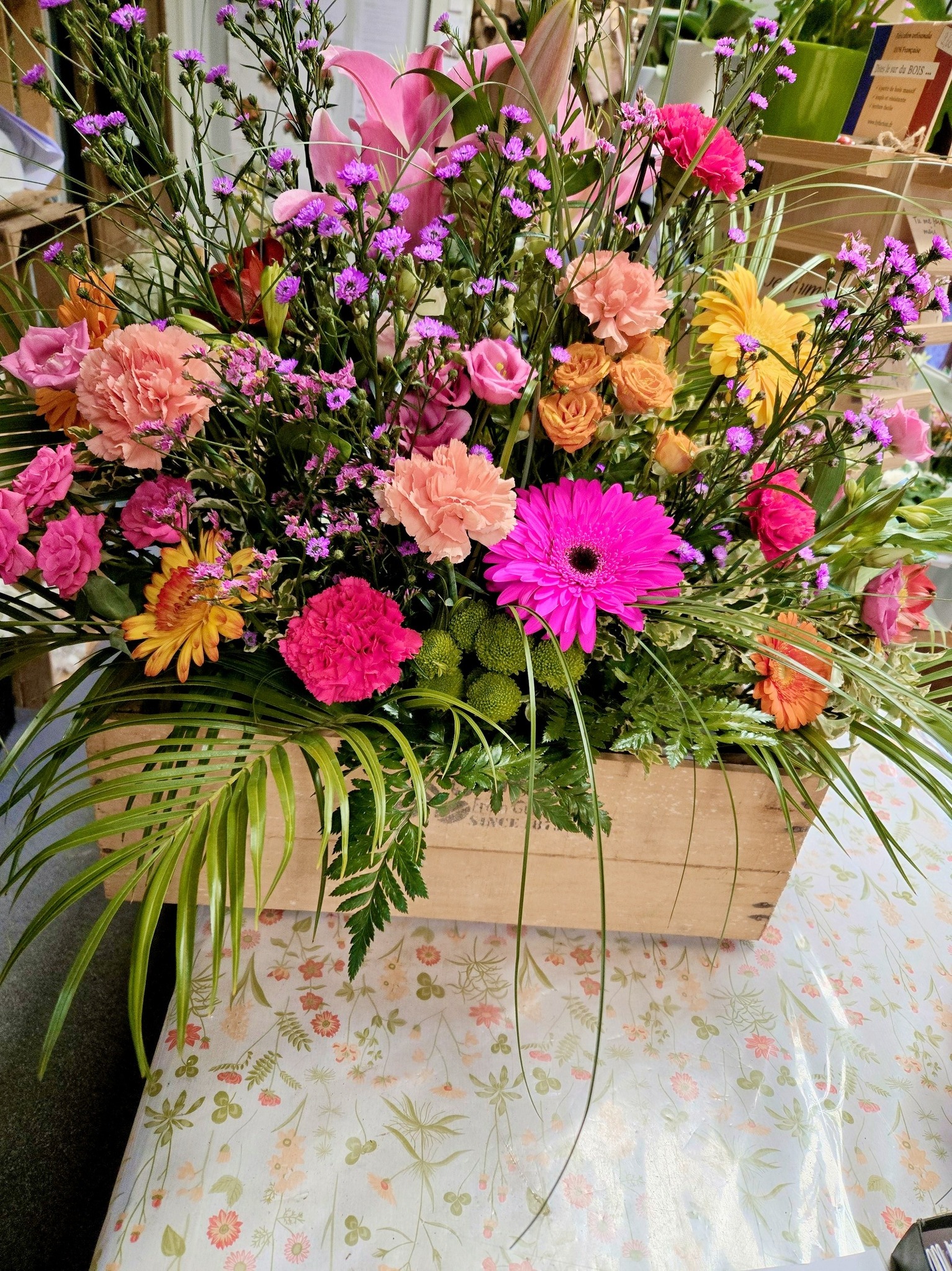Composition florale colorée