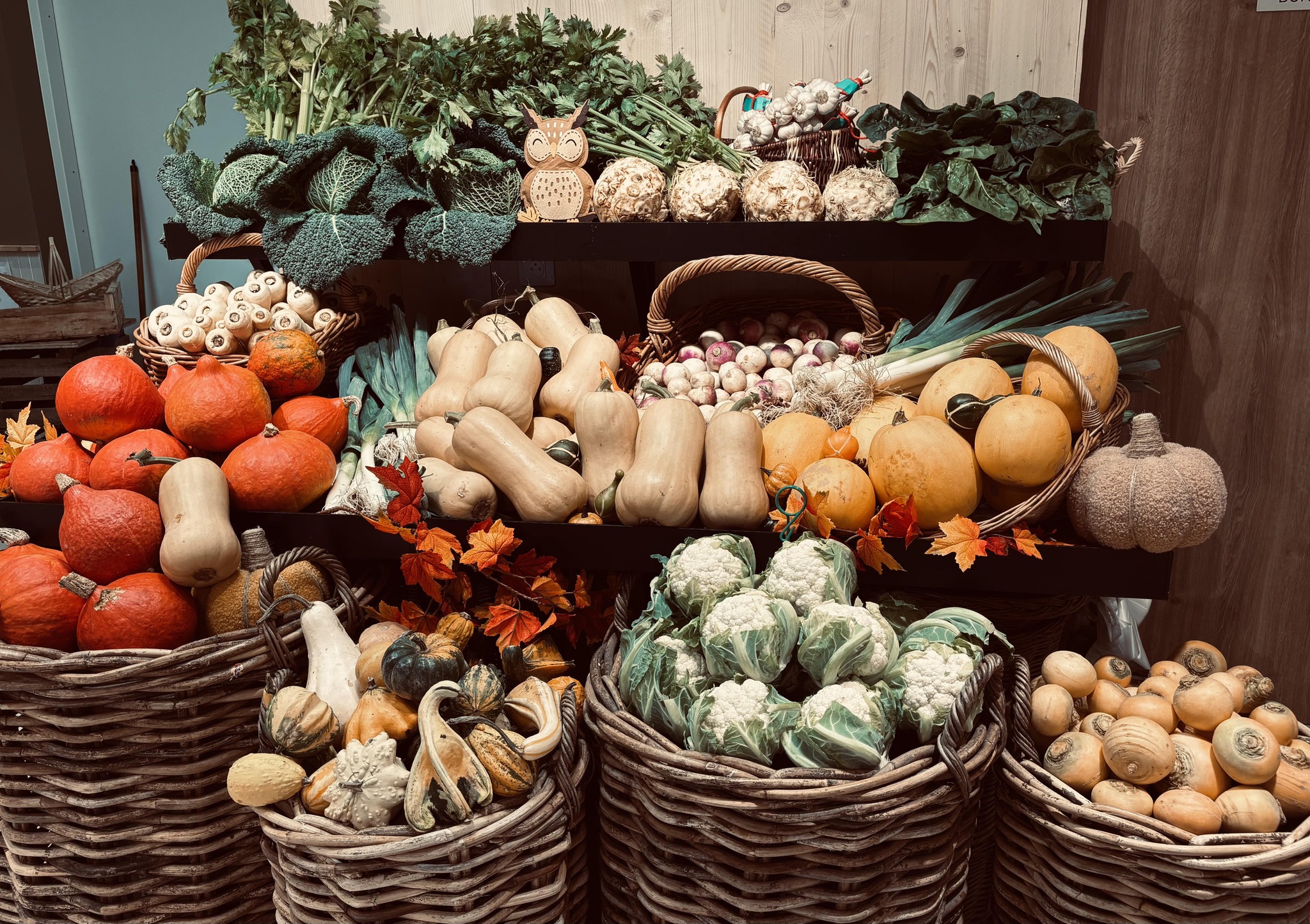 Paniers de légumes de saison à La Folie des Fruits