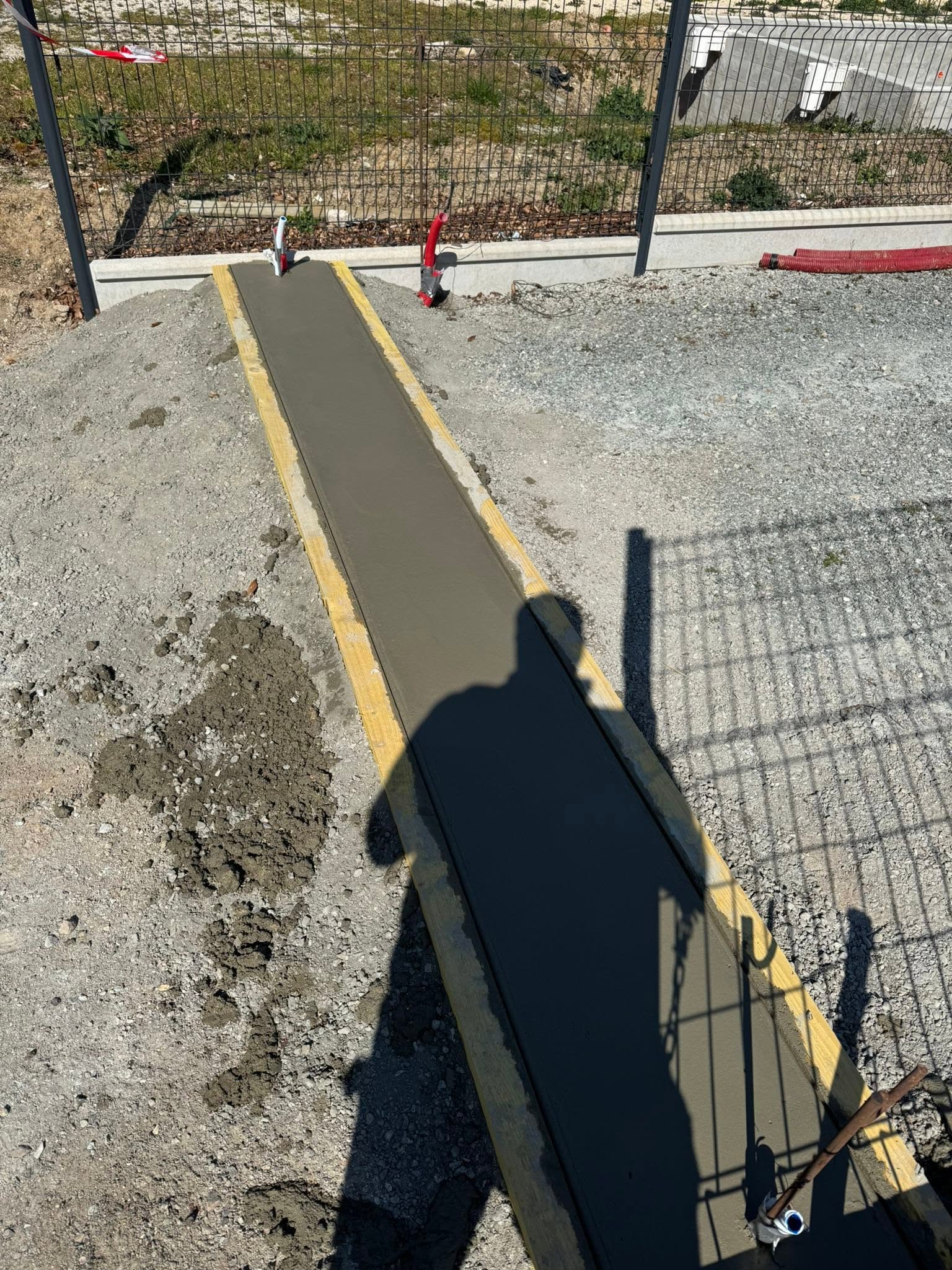 Preparation exterieure et support beton